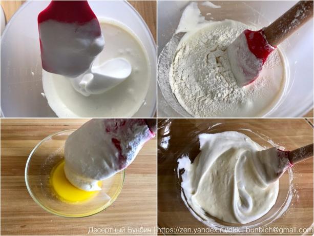 Proces pridávanie múky a masla