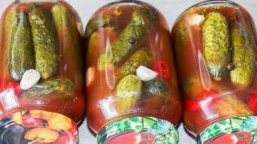 Uhorky v paradajkovej omáčke na zimu 🥒 Úroda uhorky bez octu